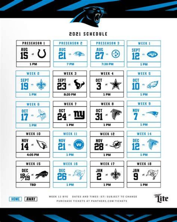 Charlotte Panthers Schedule 2015: A Comprehensive Analysis